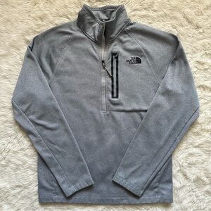 The North Face Pullover Men's 1/2 Zip Long Sleeve Athletic Gray M